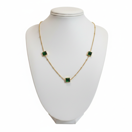 Emerald Charm Necklace
