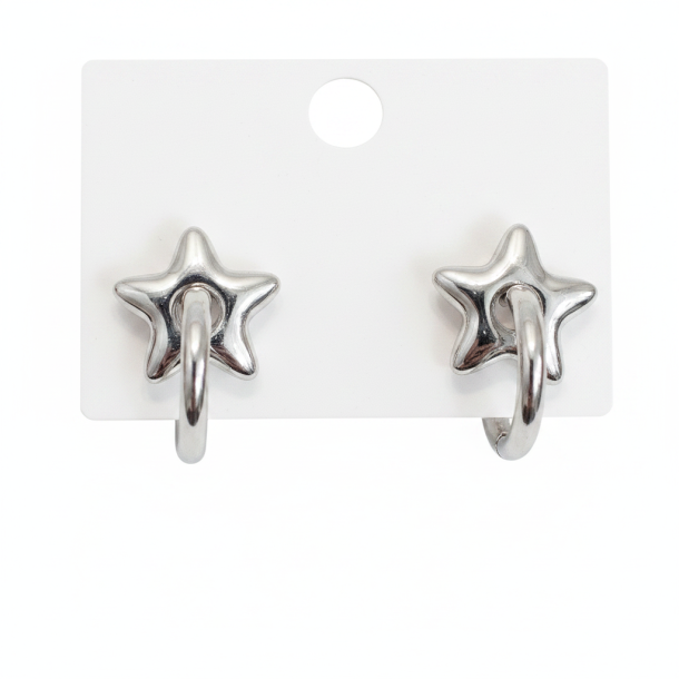 Star Hoop Earrings Cindy