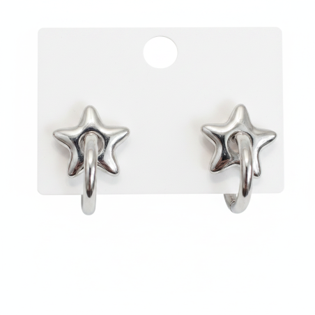 Star Hoop Earrings Cindy
