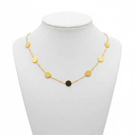 Gold Discs Necklace
