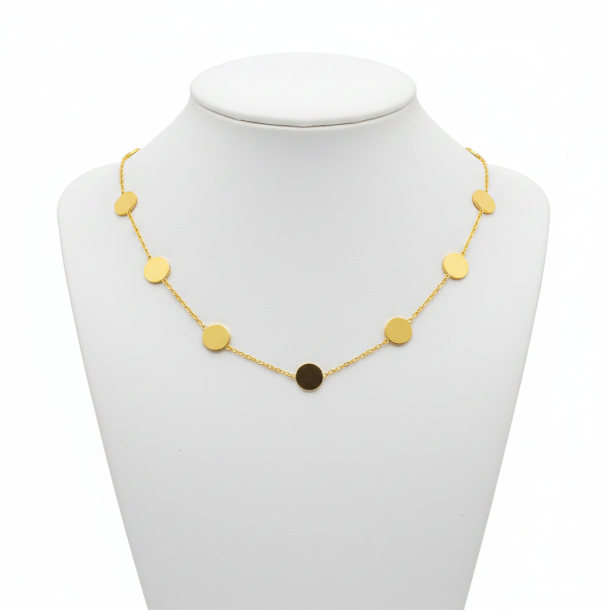 Gold Discs Necklace