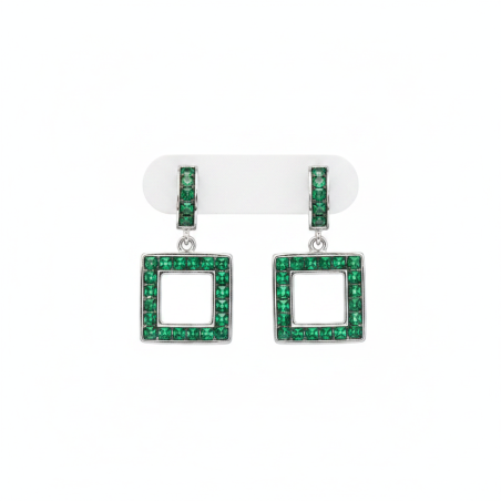 Emerald Aura Earrings