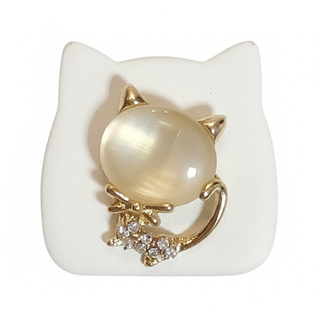 Opal Cat Dangle Earrings