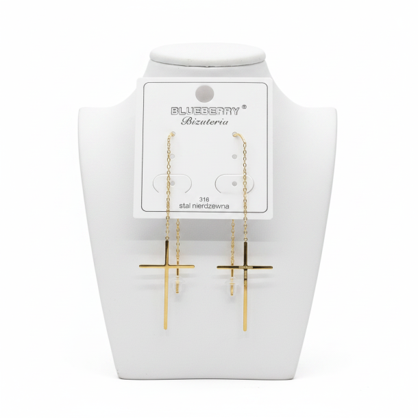 Stella Cross Dangle Earrings