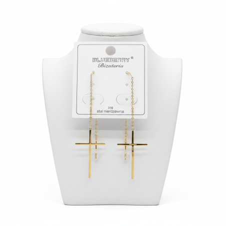 Stella Cross Dangle Earrings