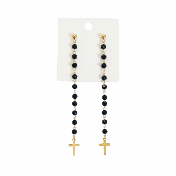 Long Cross Earrings