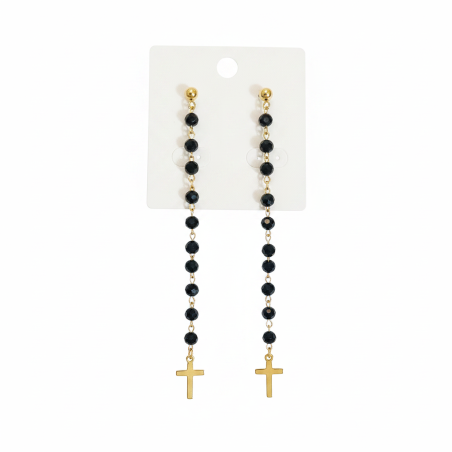 Long Cross Earrings