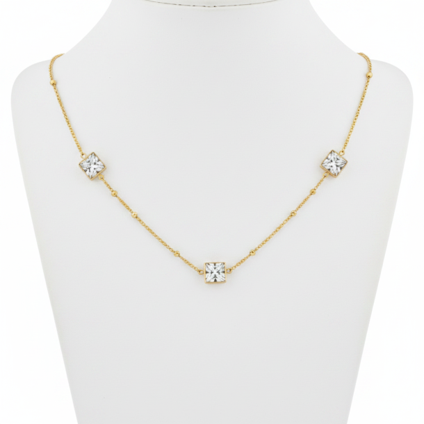 Square Sparkle Necklace