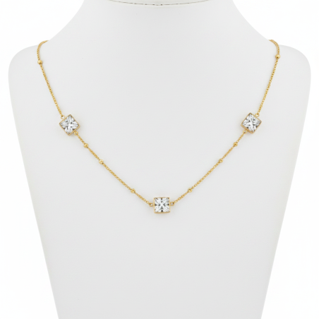 Square Sparkle Necklace