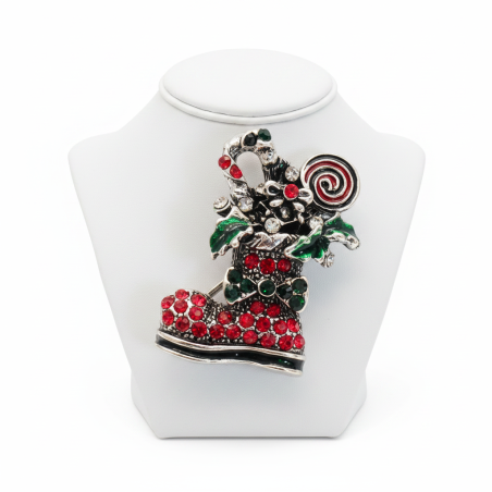 Christmas Boot Brooch