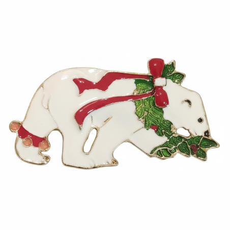 Polar Bear Brooch