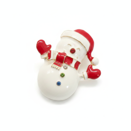 Snowman Brooch Charm