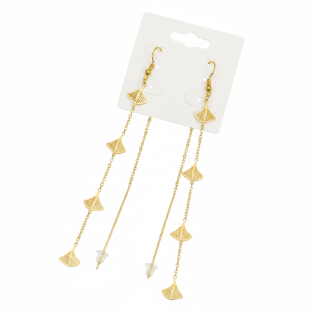 Ginkgo Long Earrings