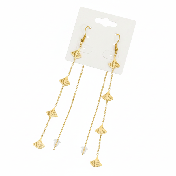 Ginkgo Long Earrings