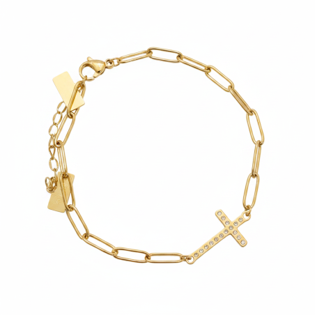 Golden Cross Bracelet
