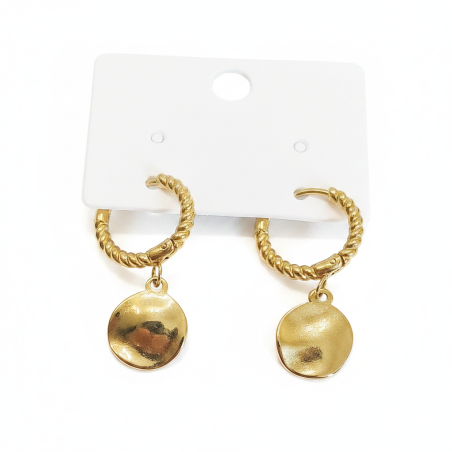 Golden Twisted Hoops