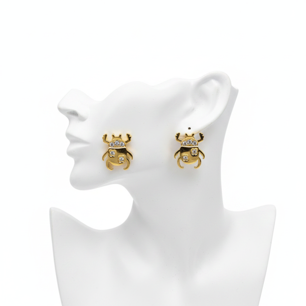 Golden Beetle Studs