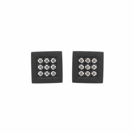 Square Sparkle Studs