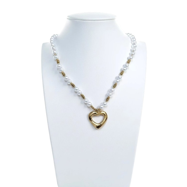 Pearl Heart Necklace