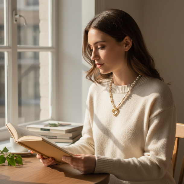 Pearl Heart Necklace
