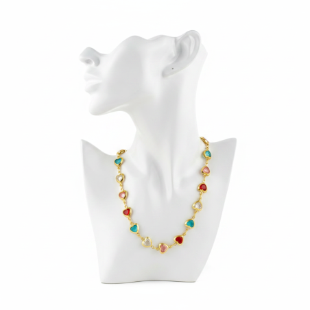 Colorful Hearts Necklace