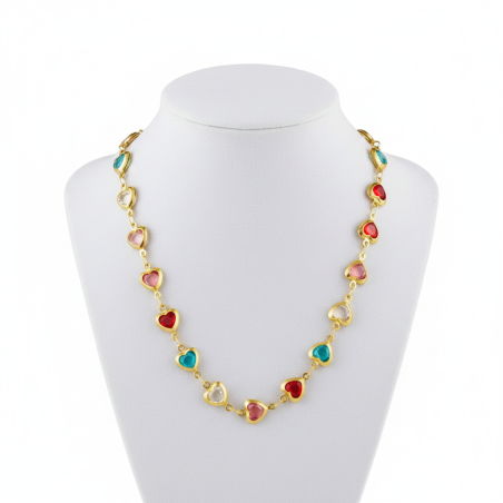 Colorful Hearts Necklace