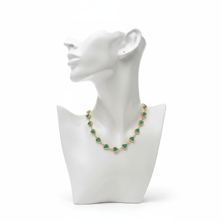 Turquoise Hearts Necklace 2