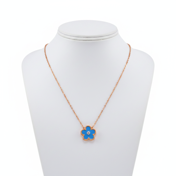 Azure Flower Necklace