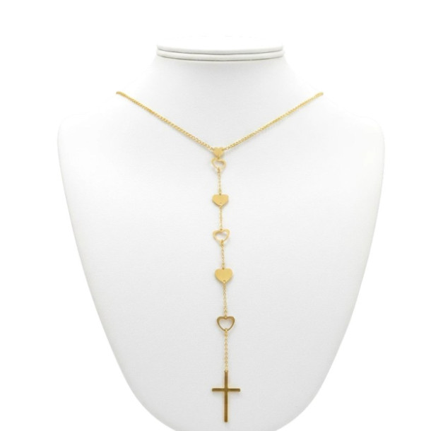 Hearts & Cross Necklace