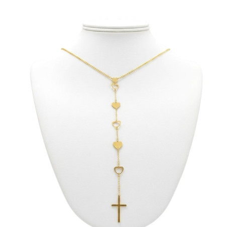 Hearts & Cross Necklace