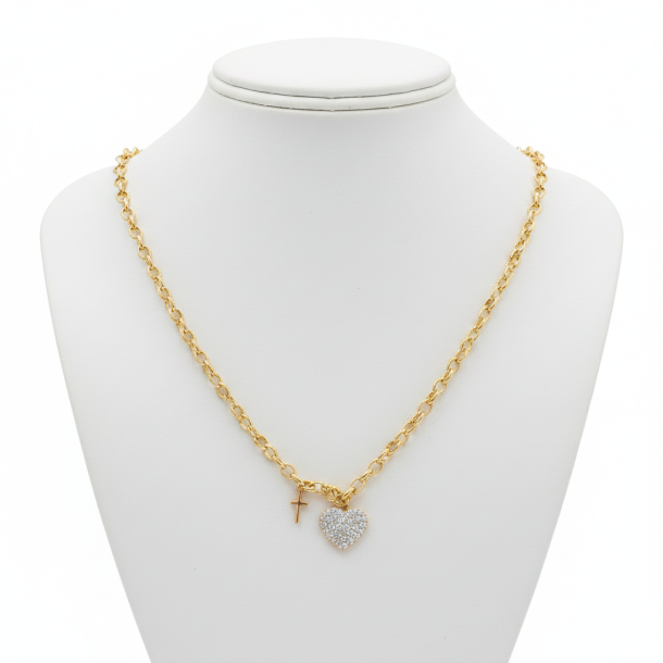 Shimmering Heart Necklace