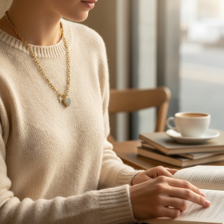 Shimmering Heart Necklace