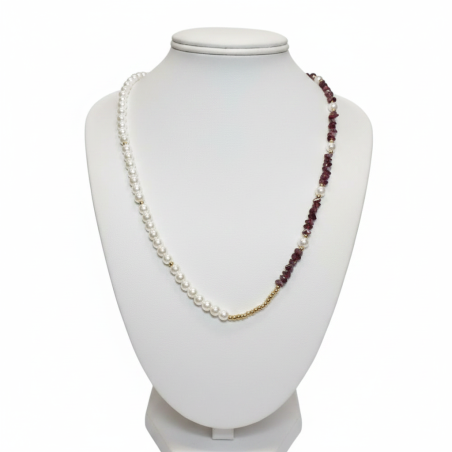 Pearl & Stone Necklace