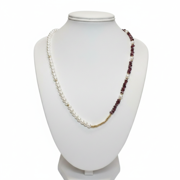 Pearl & Stone Necklace