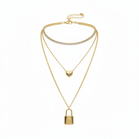 LoveLock Layered Necklace 2