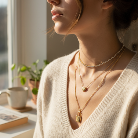 LoveLock Layered Necklace