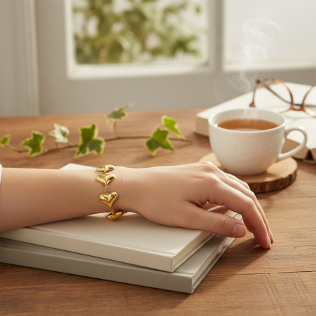 Golden Heart Bracelet 2