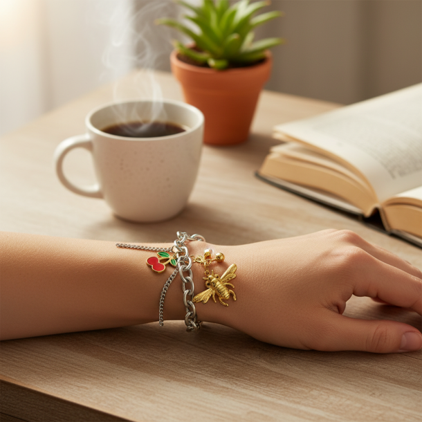 Bransoletka Bee & Cherry Sparkle