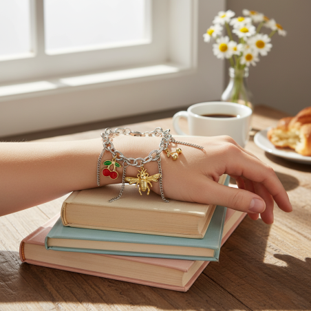 Bransoletka Bee & Cherry Sparkle