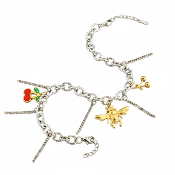 Bransoletka Bee & Cherry Sparkle