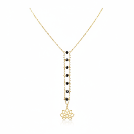 Lotus Black Necklace 2