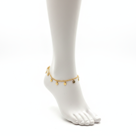 Gold Flower Anklet
