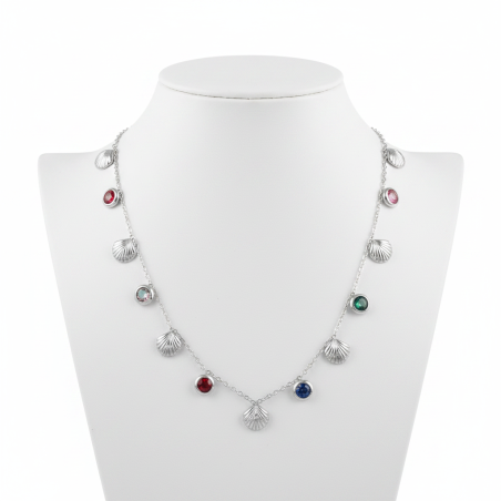 Shells & Zirconia Necklace