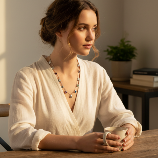 Shells & Zirconia Necklace