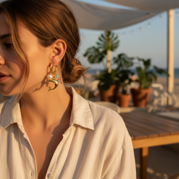 Dolphin Hoop Earrings