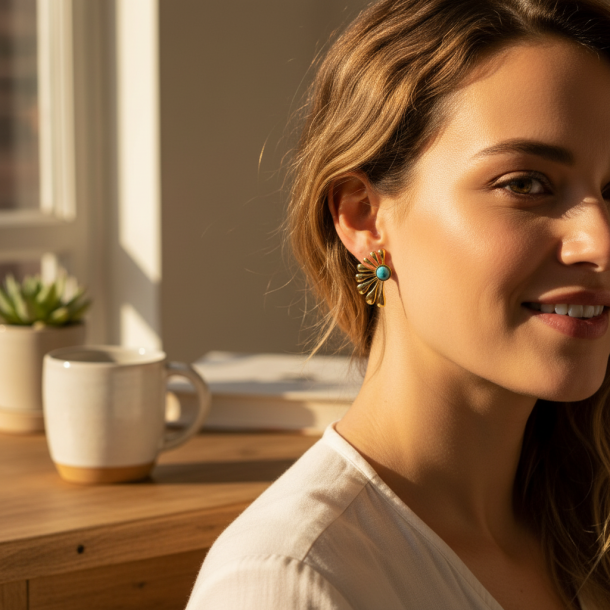 Flora Turquoise Earrings