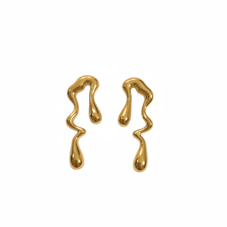 Golden Wave Earrings