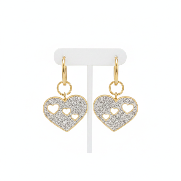 Dazzling Heart Earrings