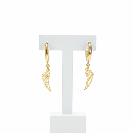 Angel Wing Hoop Earrings