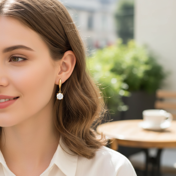 Dazzling Zirconia Earrings